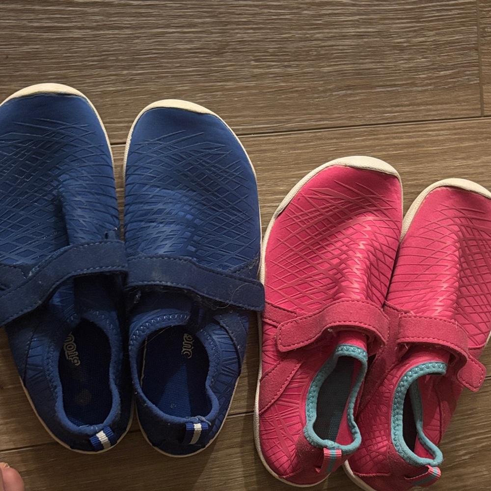 Kids Blue and Pink Shoes
